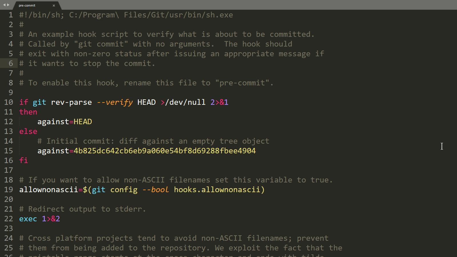 Примеры git commit
